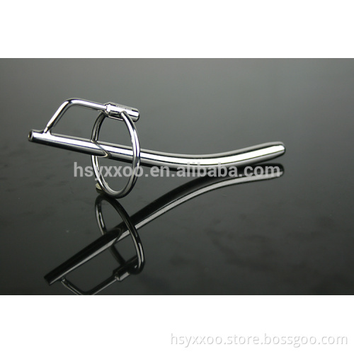 Gift For Male Curved Bent Urethral Penis Plug Glans Ring Bondage Toys